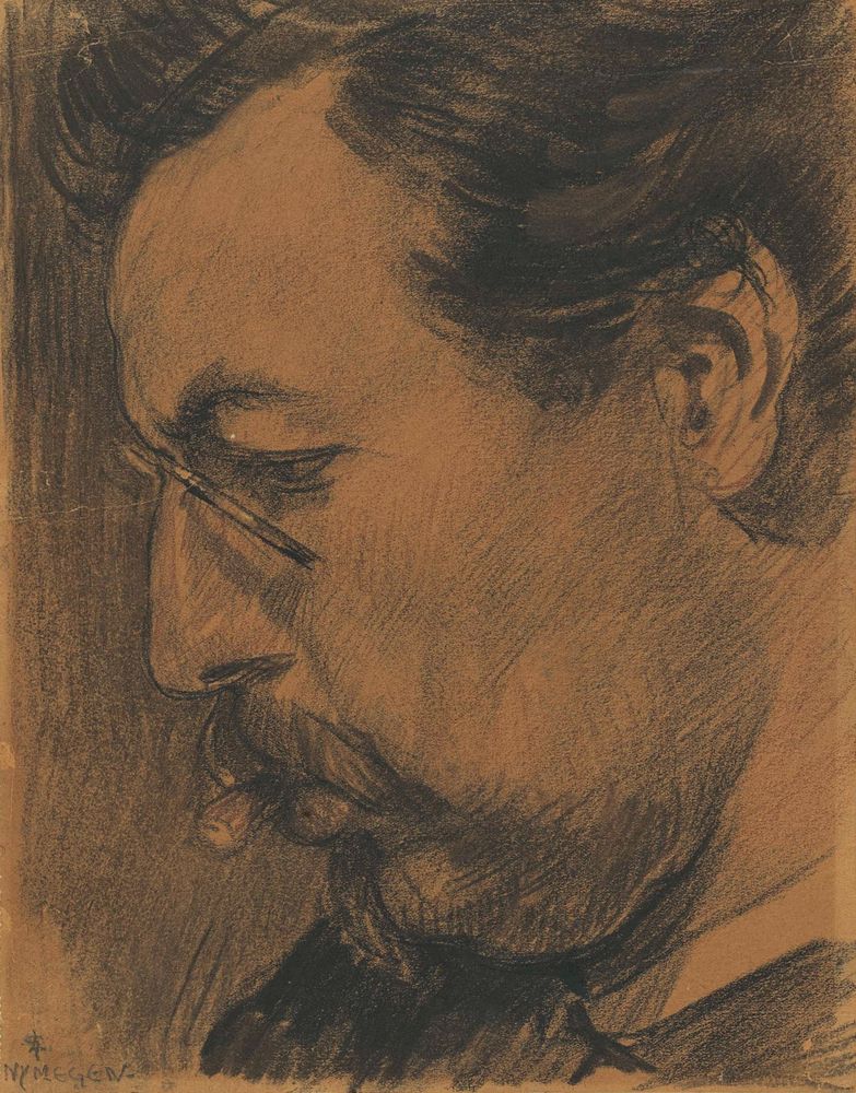 Portret van Leendert Adriaan Schilt - by Leo Gestel