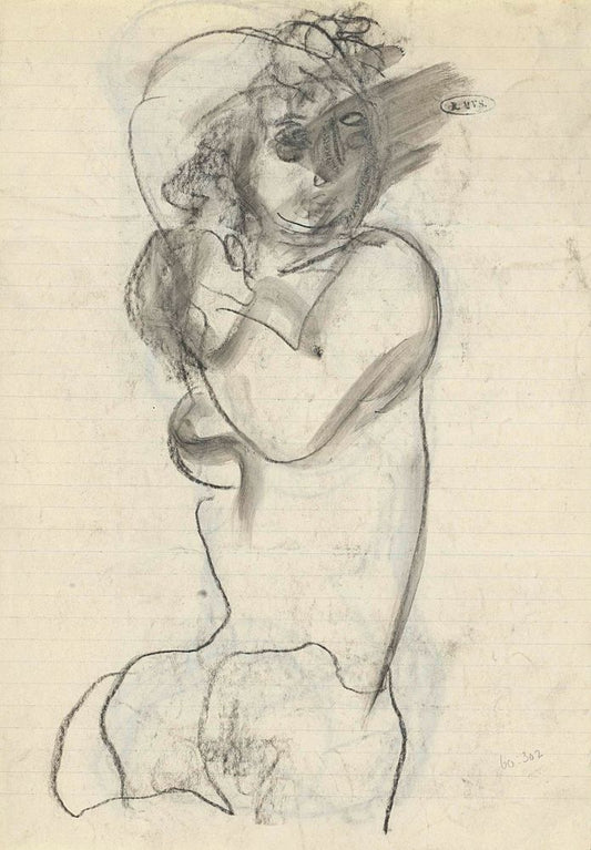 Naakte vrouw - by Leo Gestel