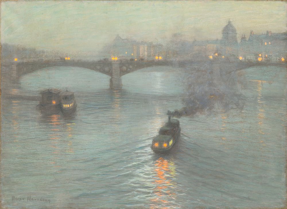 Evening on the Seine - by L. Birge Harrison