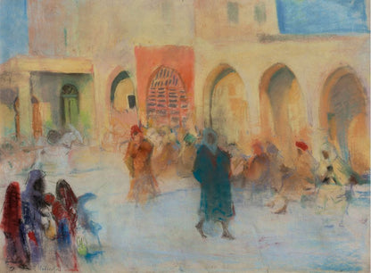 The Eastern square (Tunis) - by Kazimierz Stabrowski