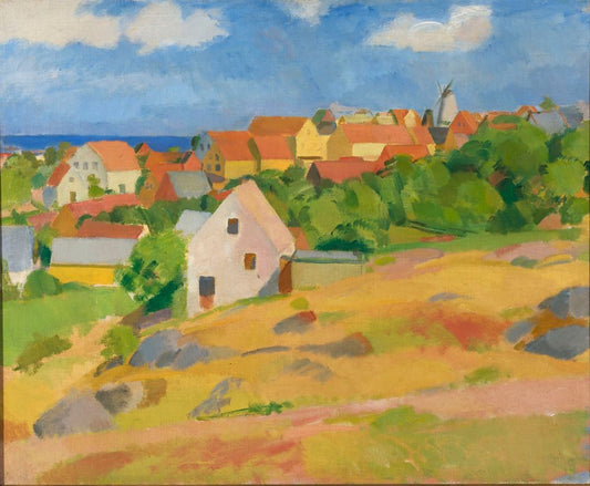 View over Gudhjem - by Karl Isakson