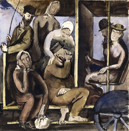 In a Omnibuss (Refugees in a Diligence - by Jēkabs Kazaks