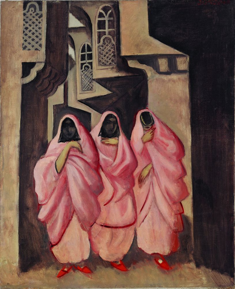 Three Women on the Street of Baghdad - by Jāzeps Grosvalds