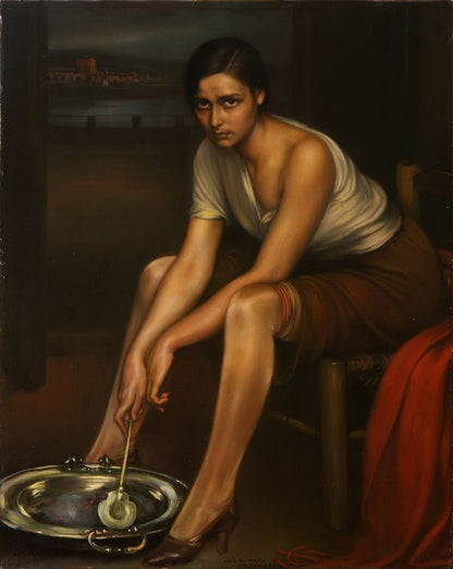 CHIQUITA PICONERA - by Julio Romero de Torres