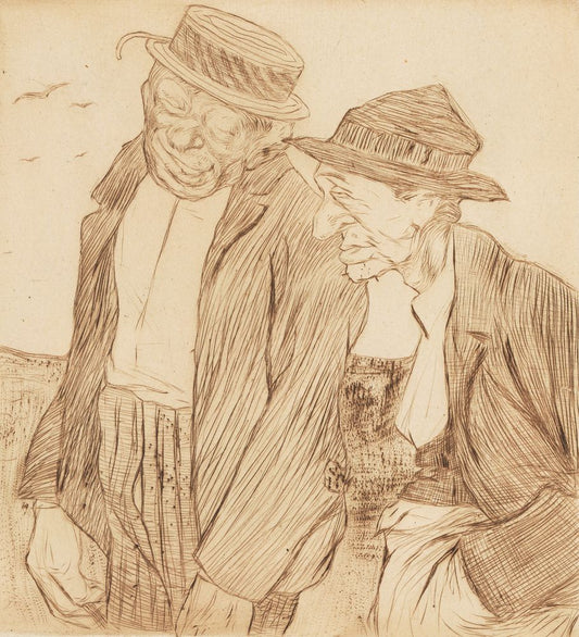 Dos Hombres - by Jules Pascin