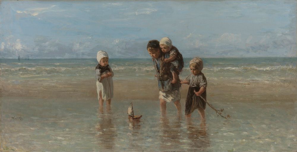 Kinderen der zee - by Jozef Israëls