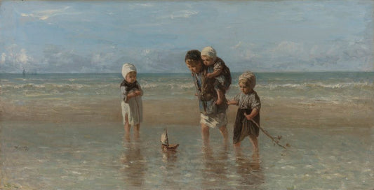 Kinderen der zee - by Jozef Israëls