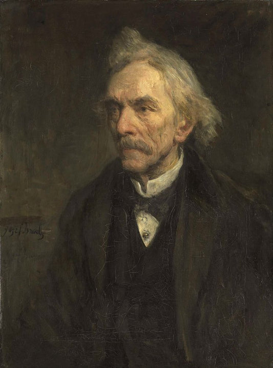 Louis Jacques Veltman (1817-1907). Toneelspeler - by Jozef Israëls