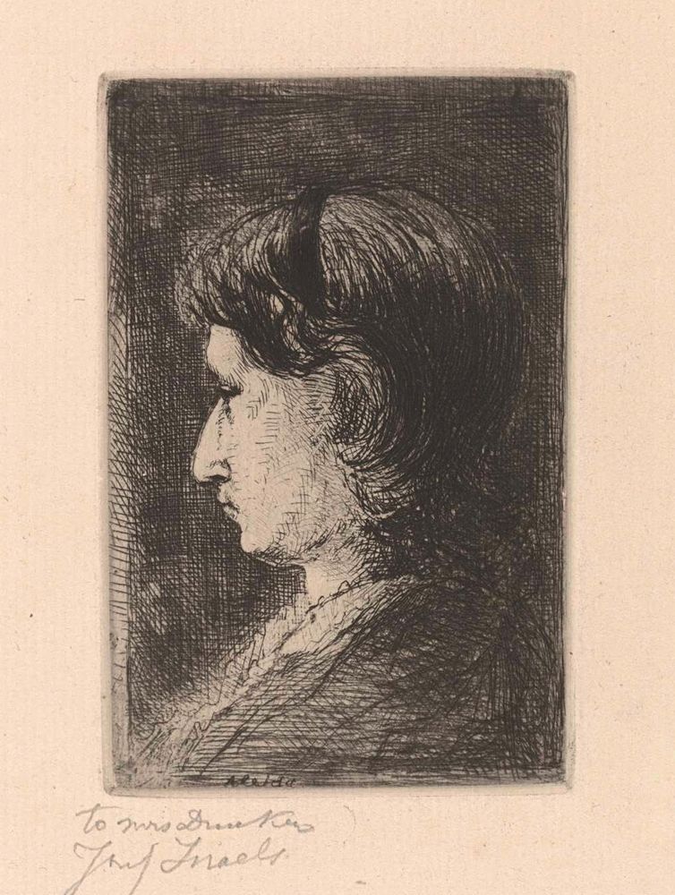 Portret van Aleida Schaap - by Jozef Israëls