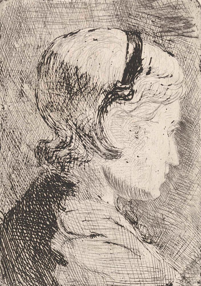 Portret van Aleida Schaap - by Jozef Israëls