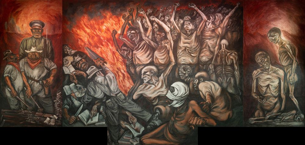 The People and their False Leaders - by José Clemente Orozco