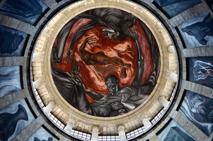 "El hombre de fuego" acercamiento - by José Clemente Orozco