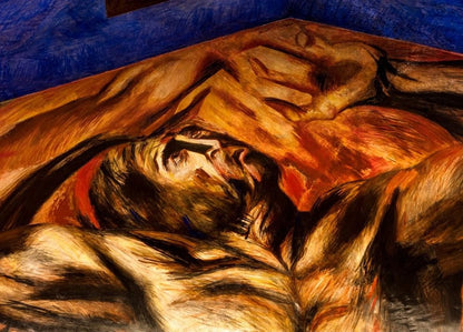 Prometheus (detail) - by José Clemente Orozco