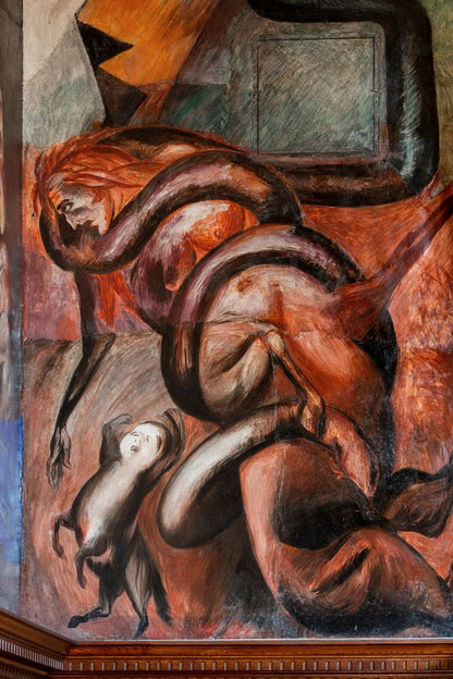 Prometheus (detail) - by José Clemente Orozco