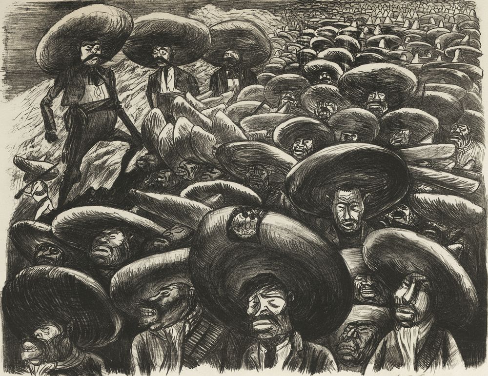 Zapatistas - by José Clemente Orozco