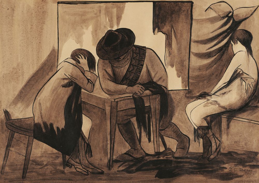 El regreso - by José Clemente Orozco