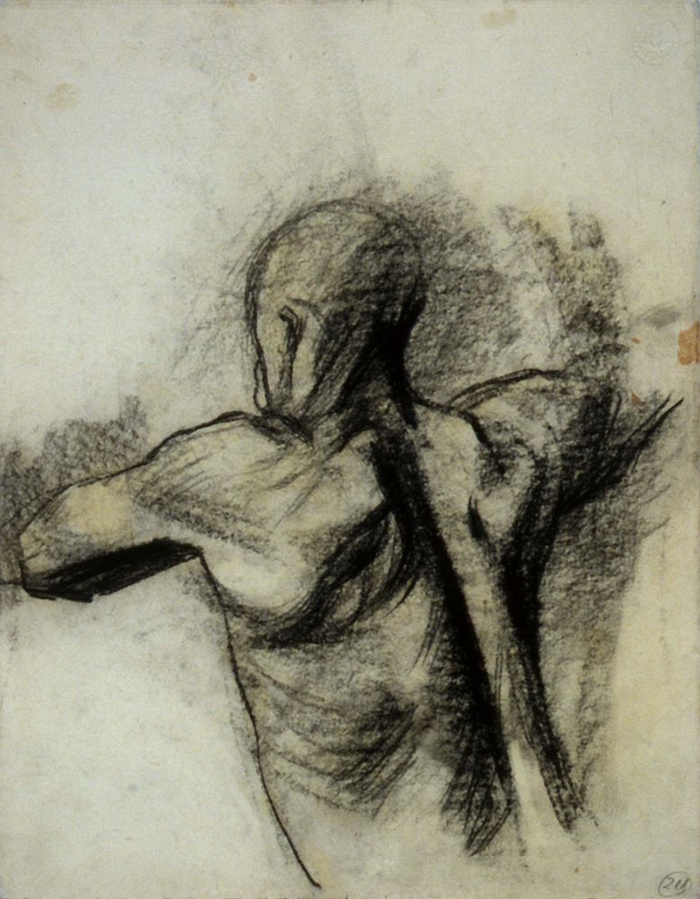 Study of head and torso from back, Prometheus Mural - by José Clemente Orozco