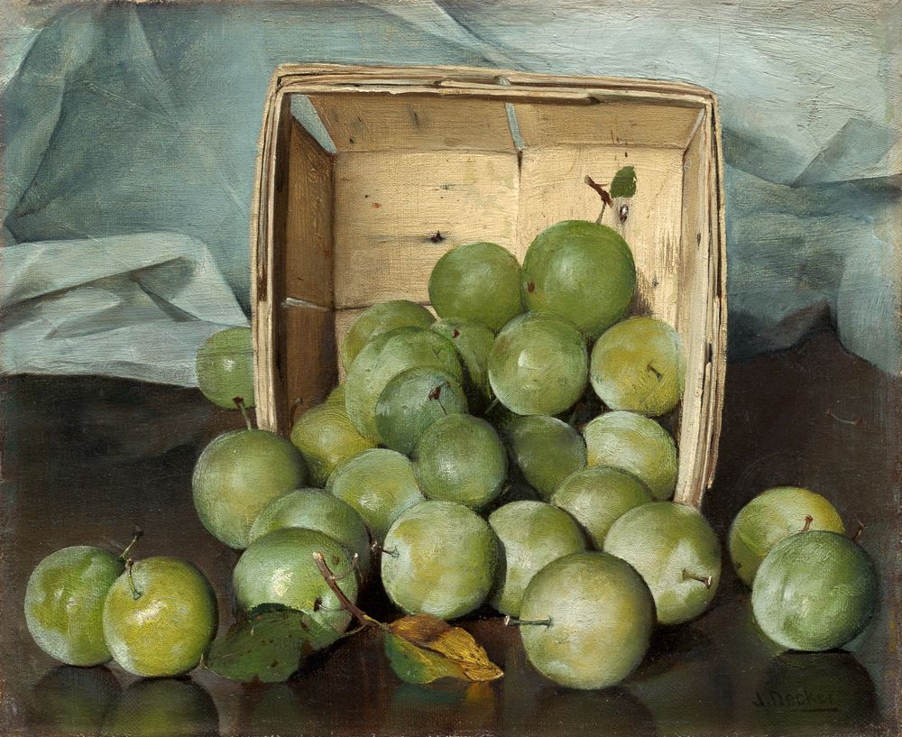 Green Plums - by Joseph Decker