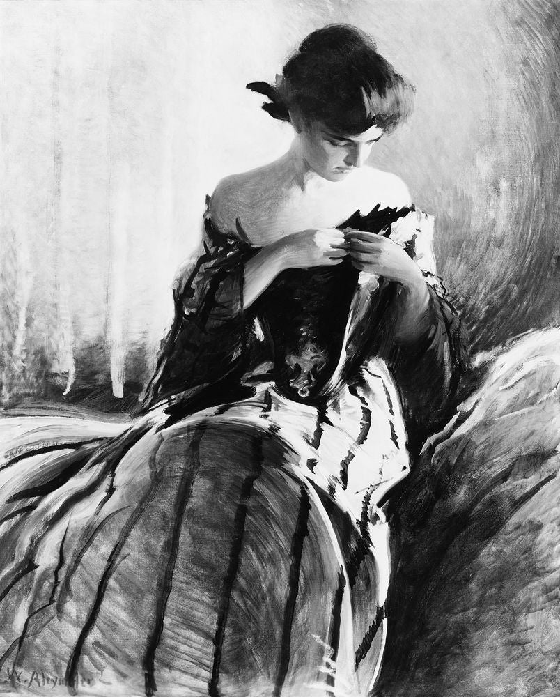 Study in Black and Green - by John White Alexander