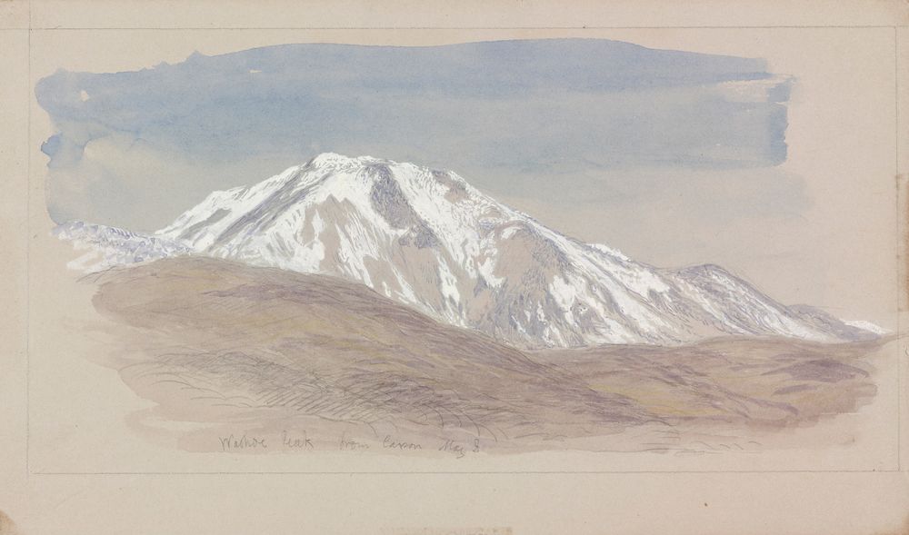 Washoe Peak from Carson - by John Henry Hill