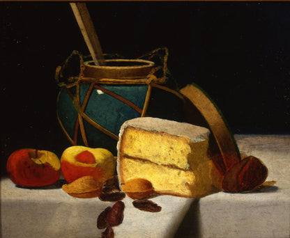 Still Life with Ginger Jar and Pound Cake - by John F. Peto