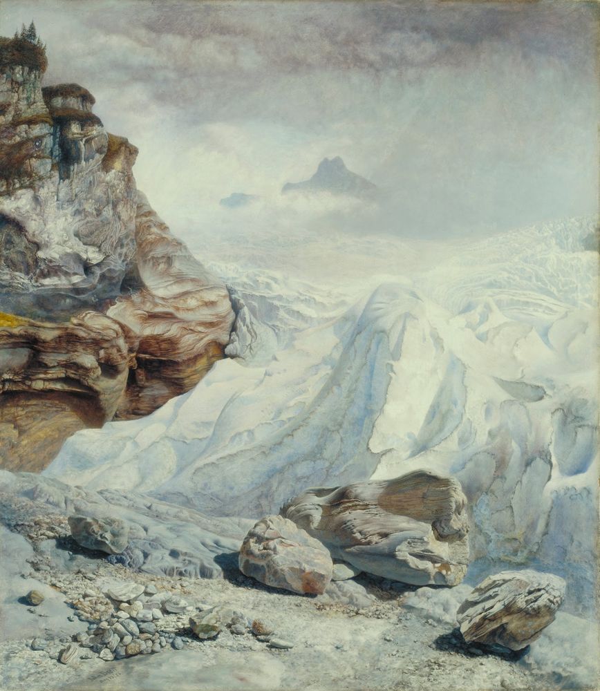 Glacier of Rosenlaui - by John Brett