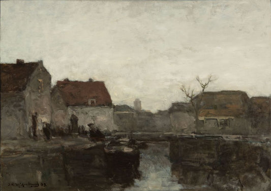 A Gray Day in Holland - by Johan Hendrik Weissenbruch