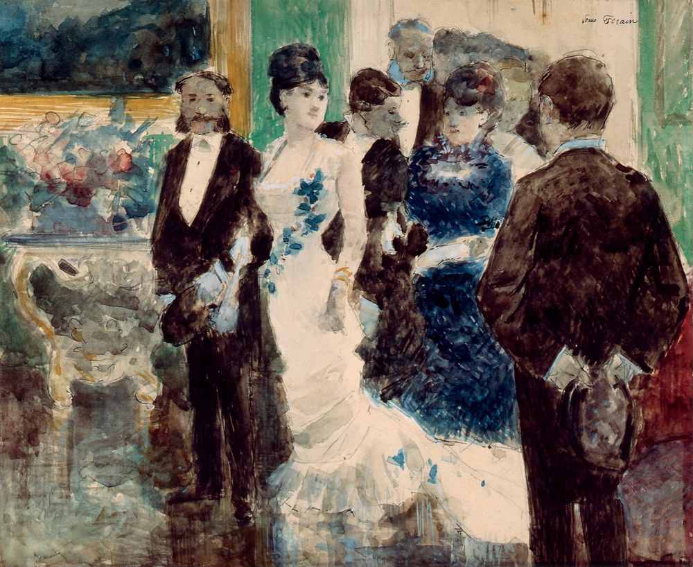 Soirée Parisienne - by Jean-Louis Forain