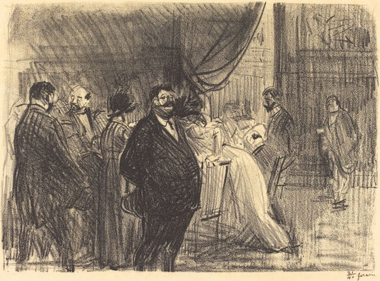 Gambling Room - by Jean-Louis Forain