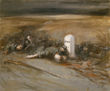 The border stone - by Jean-Louis Forain