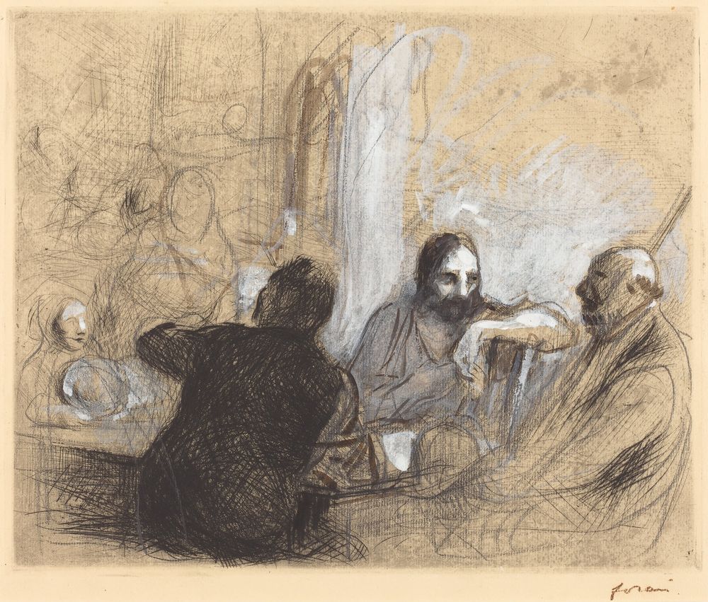 Pilgrims at Emmaus - by Jean-Louis Forain