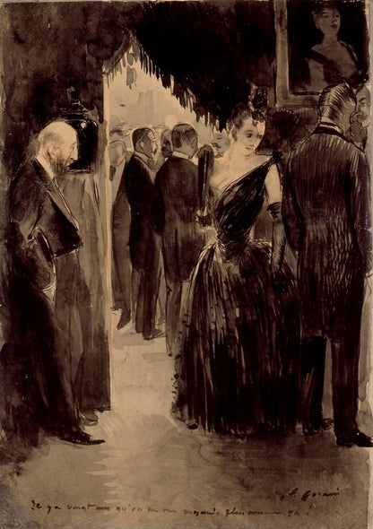 The Look - by Jean-Louis Forain