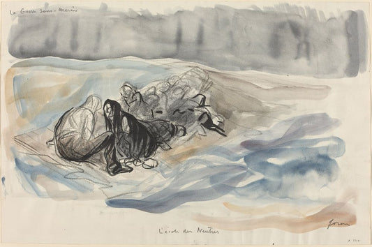 La Guerre sous-Marine.  L'ecole des Neutres - by Jean-Louis Forain