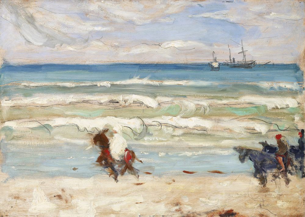 Beach Scene, Tangier - by James Wilson Morrice