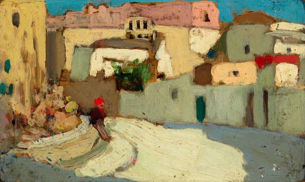 Sketch--An Italian (?) Town - by James Wilson Morrice