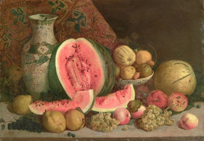 Still Life with Watermelon - by Hüseyin Zekai Pasha