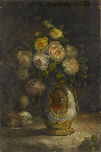 Still Life with Roses - by Hüseyin Zekai Pasha