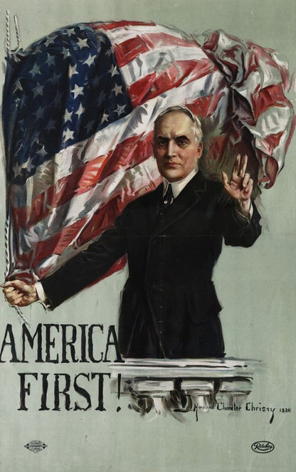 Warren G. Harding campaign poster - by Howard Chandler Christy