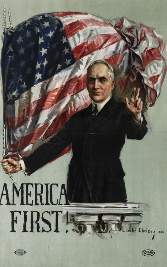 Warren G. Harding campaign poster - by Howard Chandler Christy