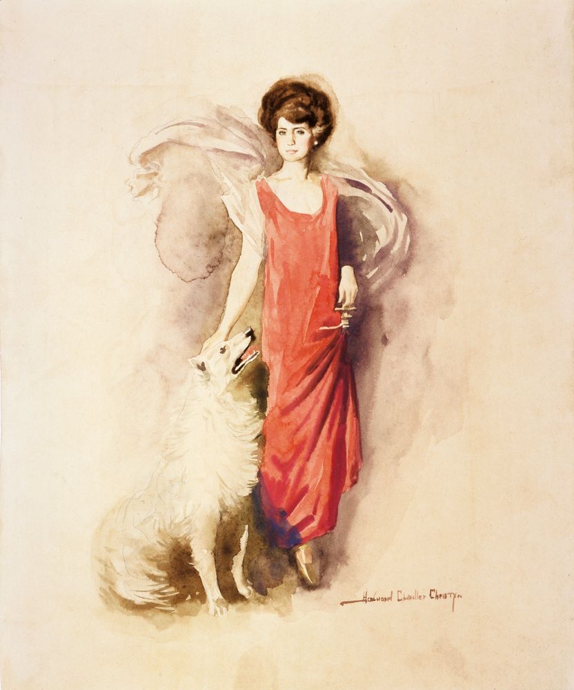 Grace Goodhue Coolidge (Mrs. Calvin Coolidge) - by Howard Chandler Christy