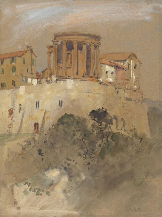 Temple of Vesta at Tivoli - by Hercules Brabazon Brabazon