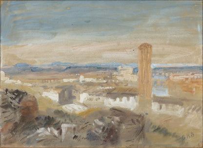 A Campanile among Ruins - by Hercules Brabazon Brabazon