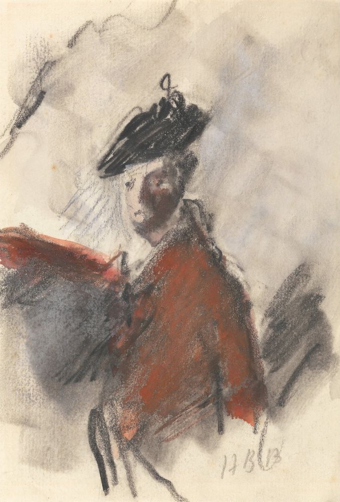 Study after Joshua Reynolds's Portrait of Cornet Nehemiah Winter, 11th Dragoons - by Hercules Brabazon Brabazon