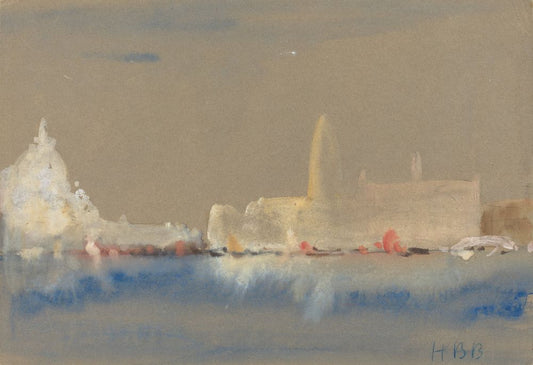 The Salute and the Palazzo Ducale from the Bacino di San Marco - by Hercules Brabazon Brabazon