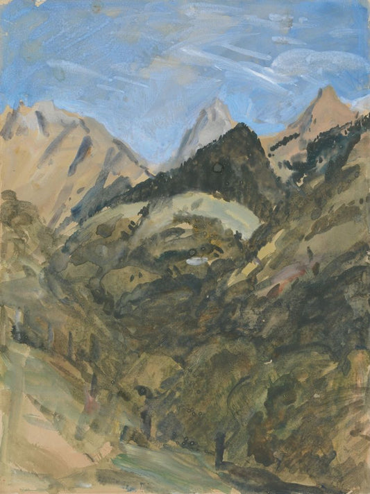 A Mountain View - by Hercules Brabazon Brabazon