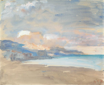 View of Nice - by Hercules Brabazon Brabazon