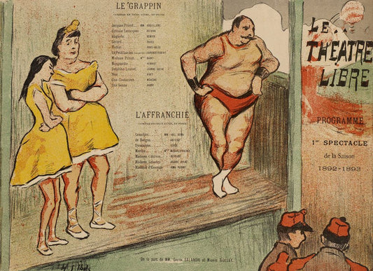 Program for the Théâtre Libre production of The Claw Le theatre libre:  Le grappin - by Henri-Gabriel Ibels