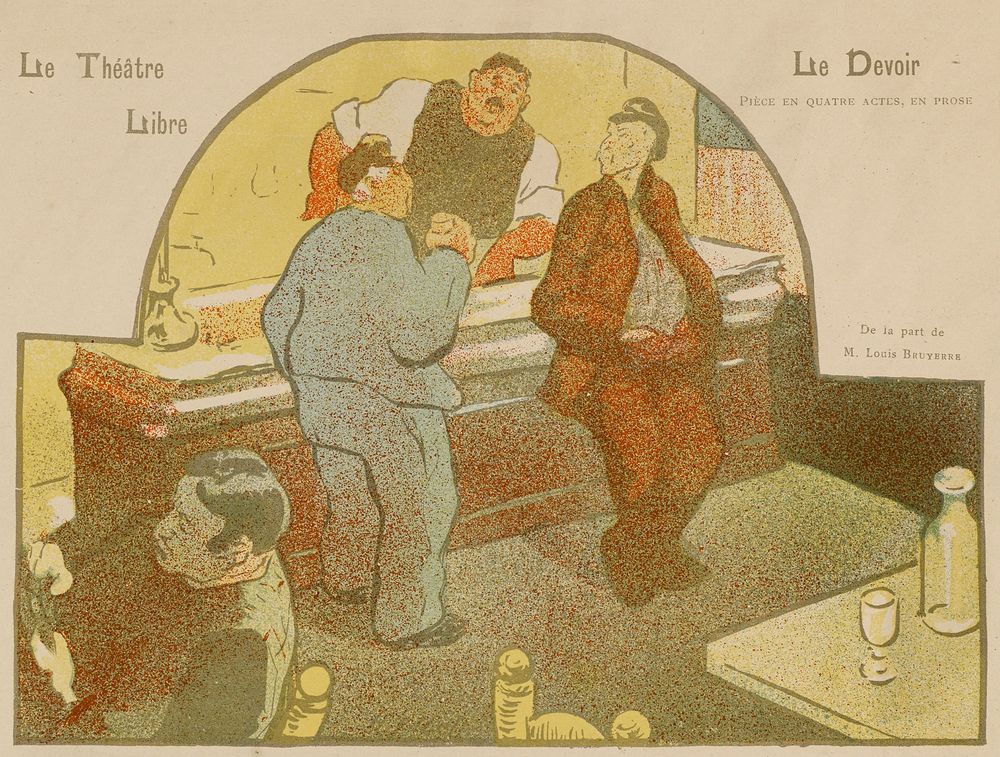 Le Théâtre Libre: Le Devoir - by Henri-Gabriel Ibels