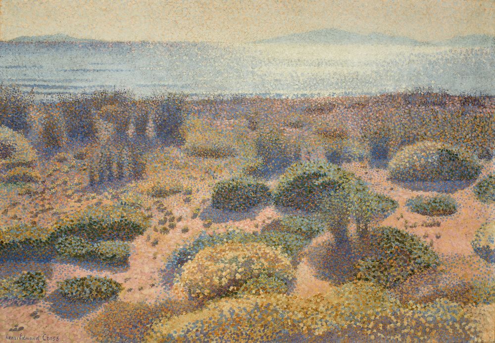 Beach at Vignasse, The Golden Isles - by Henri-Edmond Cross