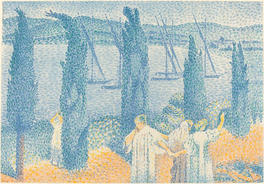 La Promenade - by Henri-Edmond Cross